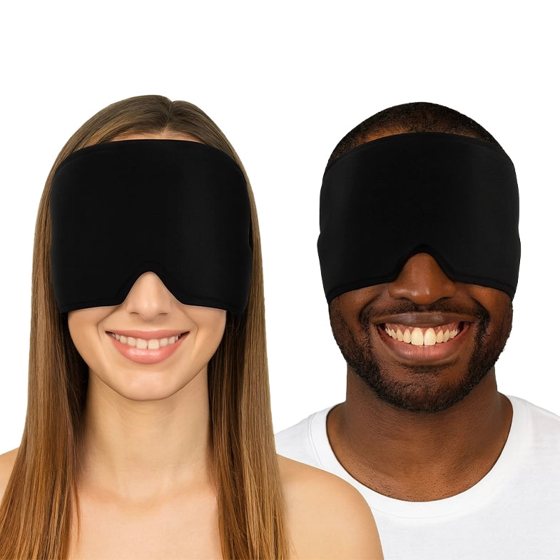 360° Migraine Relief Hat – Cold & Hot Therapy Gel Compression Hood for Headache, Puffy Eyes & Stress Relief