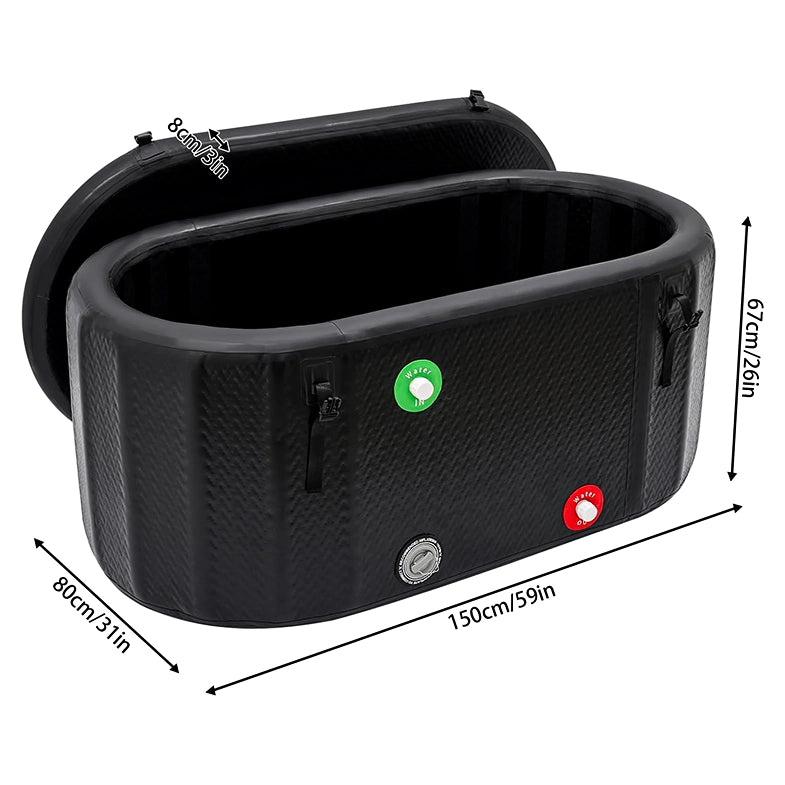 NatureFlex™ Pro Inflatable Cold Plunge Tub – Extra‑Long Recovery Pool for Athletes & At‑Home Cryotherapy