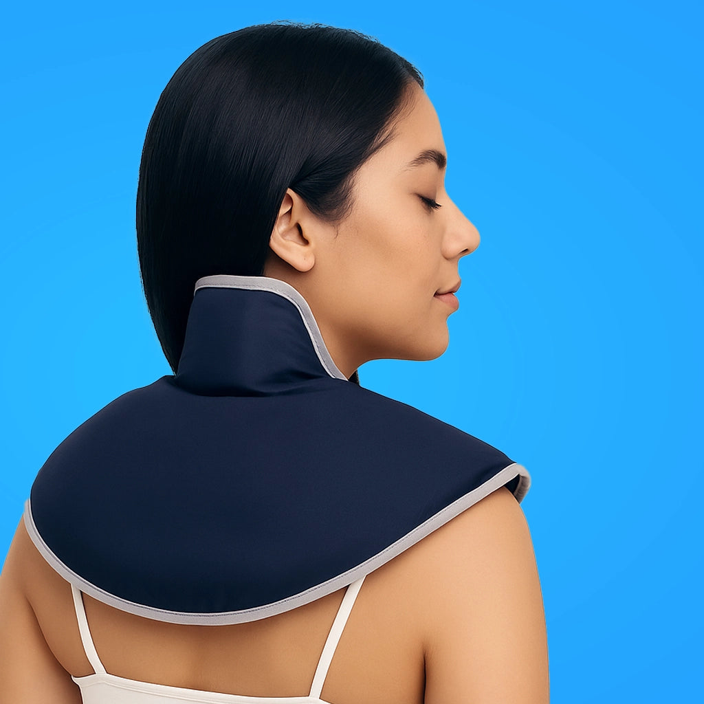 NatureFlex™ Neck & Shoulder Ice Pack Wrap – Reusable Hot & Cold Gel Compression for Pain, Swelling & Post‑Injury Recovery