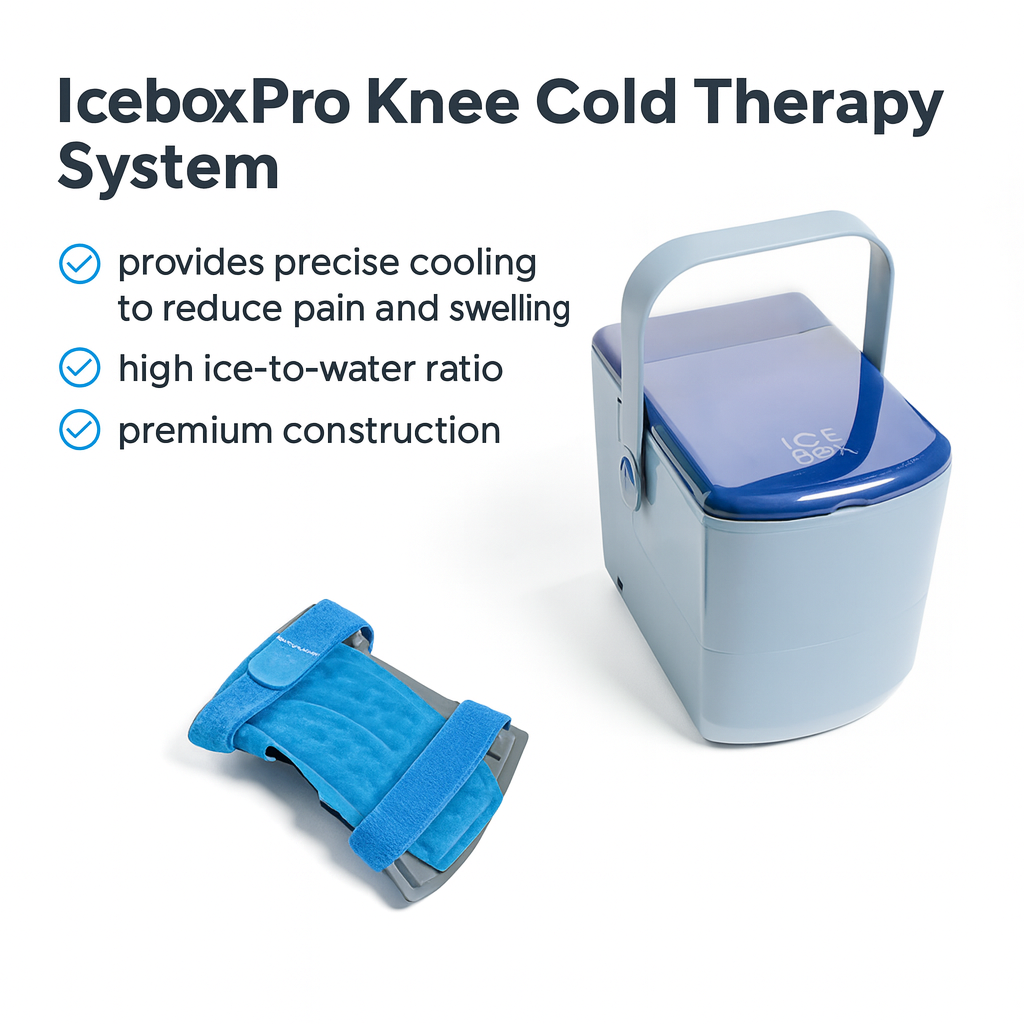 NatureFlex™ IceBox Pro Knee Cold Therapy System – Ergonomic Wrap & Continuous Cooling for Post‑Surgery Pain Relief & Recovery