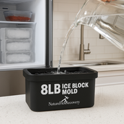 NatureFlex™ XXL Foldable 8LB Ice Cube Molds (2‑Pack) – Heavy‑Duty Silicone Trays for Ice Baths, Cold Plunge Tubs & Coolers