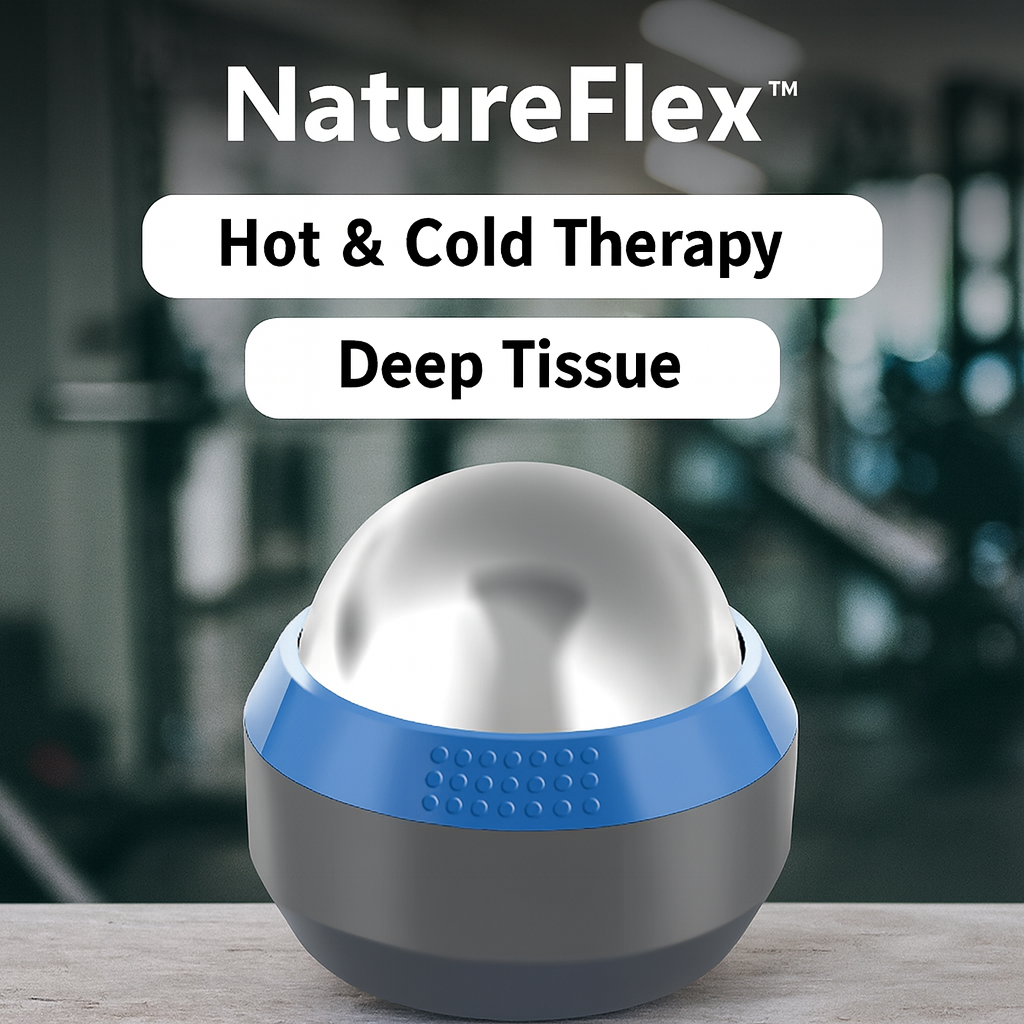 NatureFlex™ Cryotherapy Cold Massage Roller Ball – Hot & Cold Therapy for Deep Tissue, Muscle Relief & Post‑Workout Recovery
