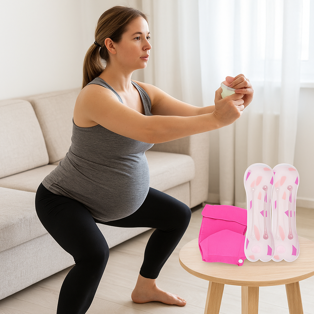 NatureFlex™ Hemorrhoid & Perineal Clay Ice Packs – 2 Reusable Packs + 3 Washable Sleeves for Pregnancy, Postpartum & Groin Pain Relief
