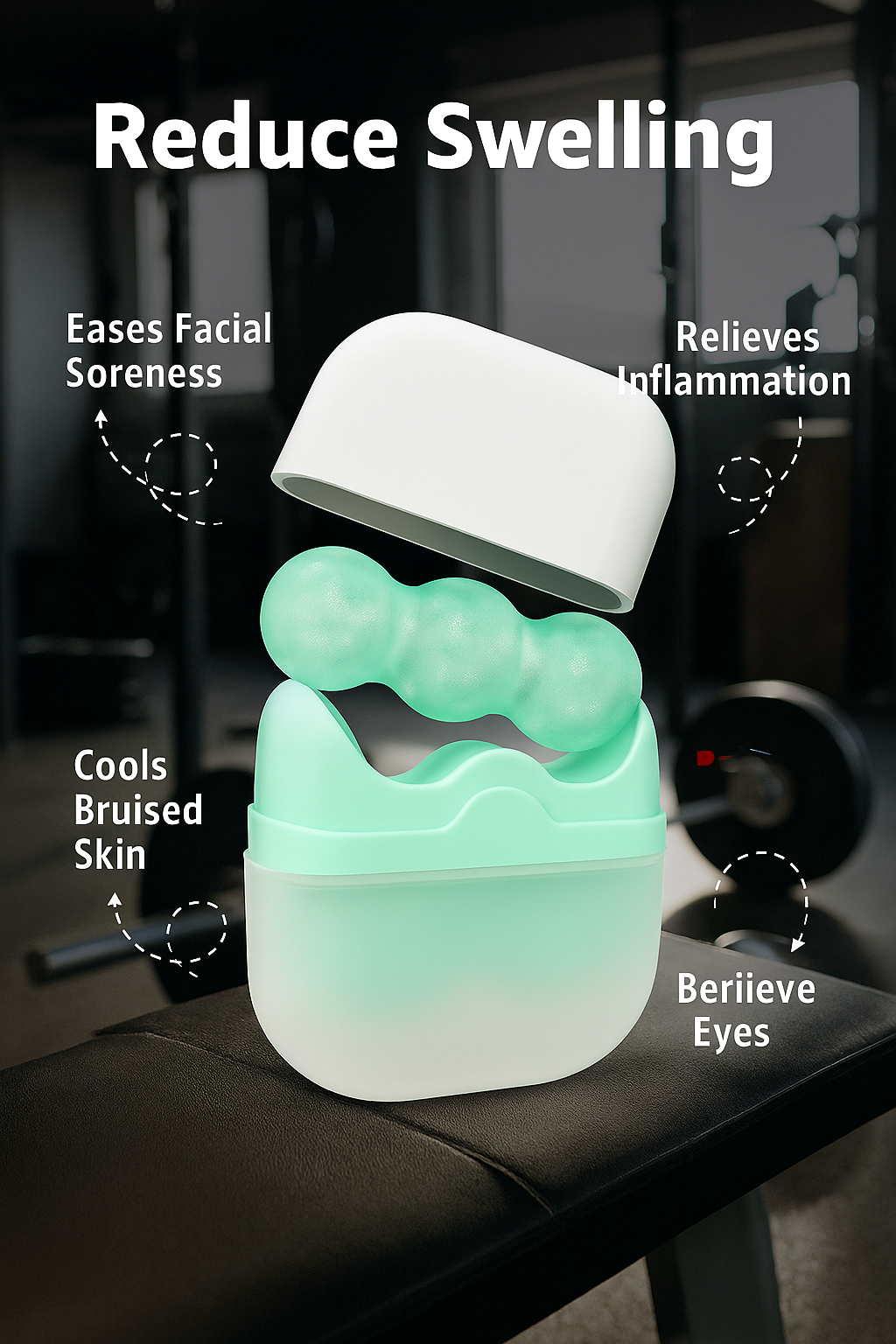 NatureFlex™ 2‑in‑1 Ice Roller – Facial & Impact Recovery Tool for Beauty, Combat Sports & Athletic Cooling Relief
